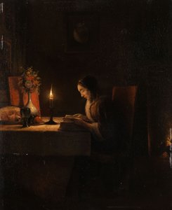 Olvasás gyertyafénynél